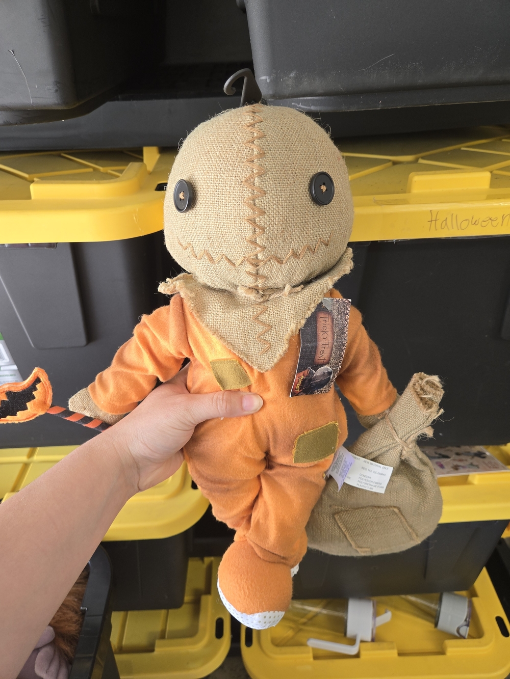 Spirit Halloween Trick R’ Treat Sam Plush | Officially Licensed | Horror Décor |